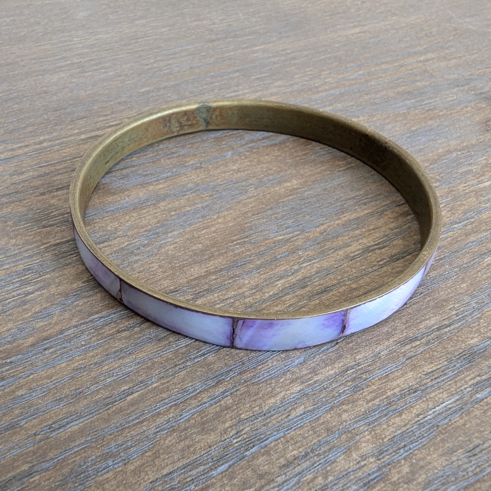 Lovely Purple Bangle Bracelet